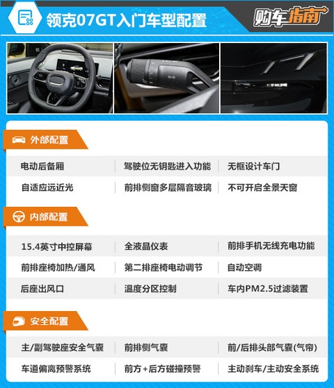 推荐四驱性能Ultra 领克07GT购车指南