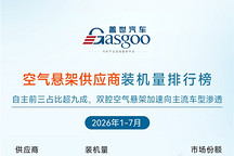 2026年1-7月ADAS供应商装机量排行榜：双腔空气悬架加速向主流车型渗透丨盖世汽车研究院