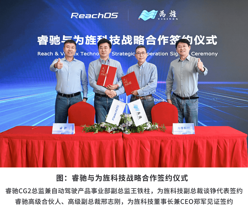 睿驰与为旌科技达成战略合作，推动智能驾驶高性价比产品规模化落地