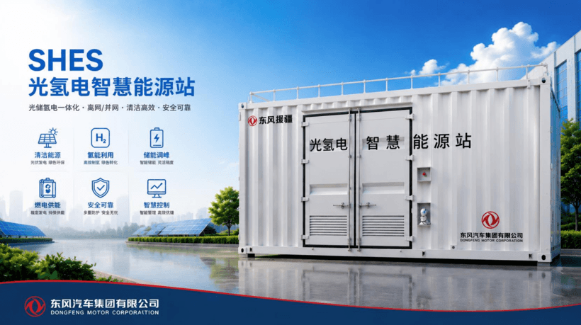 东风汽车在新疆柯坪建成行业首个光氢电一体化智慧能源站