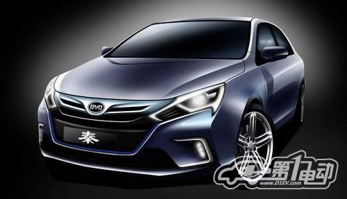 比亞迪”秦”雙模電動(dòng)車北京車展全球首發(fā)