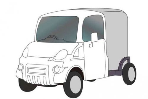 日本PUES公司试制的商用超小型电动汽车