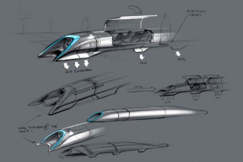 Hyperloop高架運(yùn)輸系統(tǒng)的設(shè)計(jì)圖