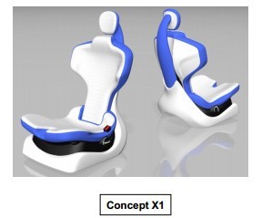 日本推出ConceptX-1轻量化座椅