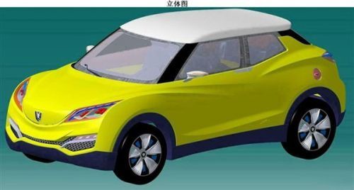 廣汽豐田自主純電動(dòng)車型專利圖