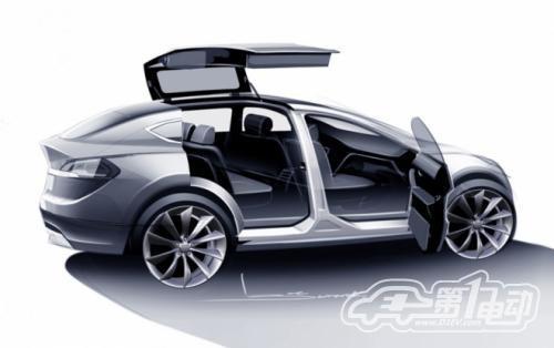 特斯拉Model X：大型SUV 首款电动车发布